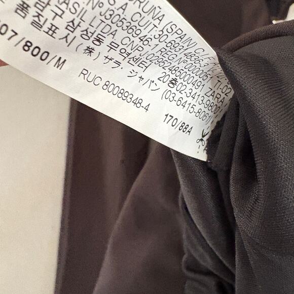 New ZARA Eyelet Lace-up Black Bodysuit Long Sleeve Medium Stretchy - Picture 10 of 14